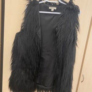 Faux fur vest